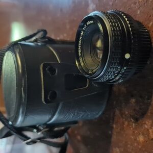 SMC PENTAX-M 1:2 50mm 3911194 ASAHI Optical Co. Lens with Vintage Leather Case